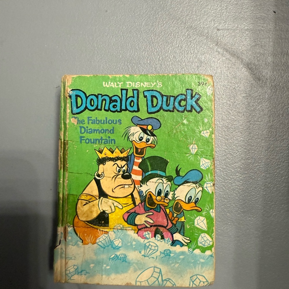 Disney Donald Duck Book - Green and Blue Cover